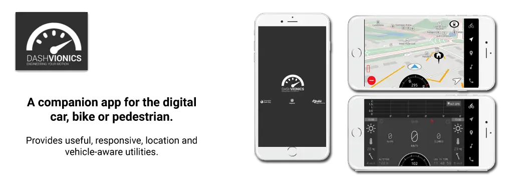 Dashvionics companion application for connected mobility
